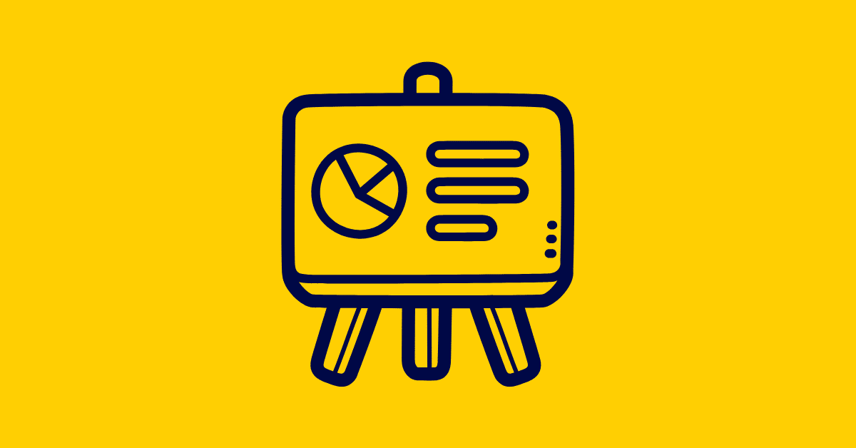 graphs and chart on a stand